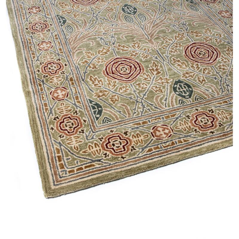 Bashian Hastings Light Green Transitional Area Rug