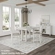 preview thumbnail 7 of 8, Signature Design by Ashley Robbinsdale White Counter Height Dining Extension Table - 42" W x 86" D x 36" H