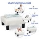 preview thumbnail 65 of 91, Adeco Ottoman Upholstered Fabric Footrest Pet Steps Dog Stair Stool