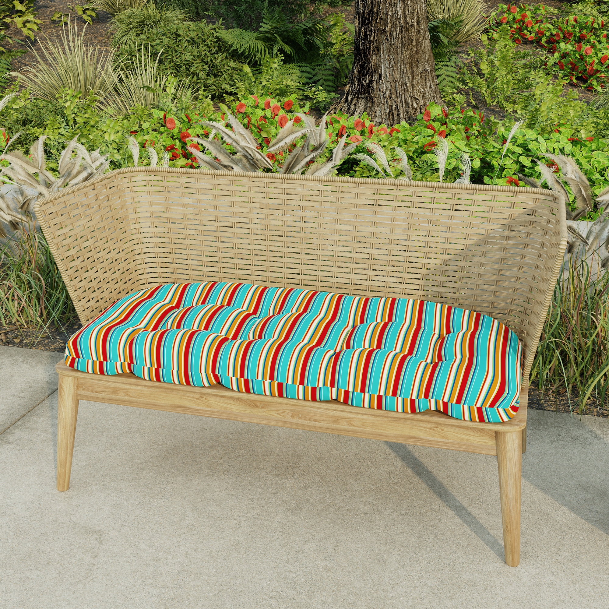 44 x 18 outdoor online bench cushion
