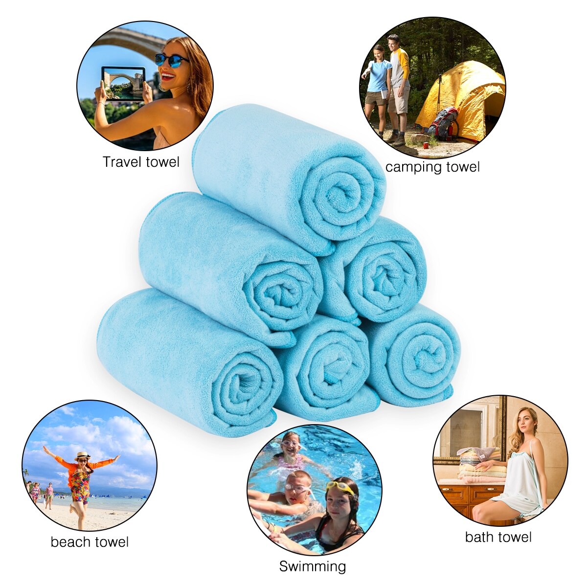 Superior 6-Piece Towel Set Bath Towel 27