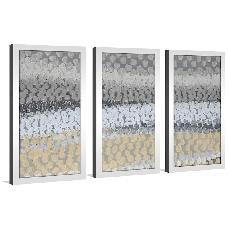 "Modern Harvest Abstract I" 3 Piece Print on Acrylic