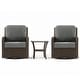 preview thumbnail 25 of 24, 5-Piece Outdoor Rattan Seating Set with Swivel Chairs & Coffee Table