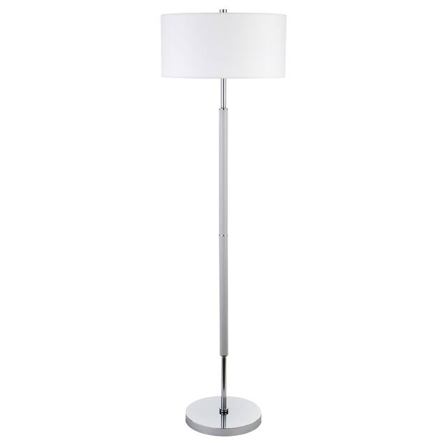 Silver Orchid Gotho Pedestal Contemporary Floor Lamp