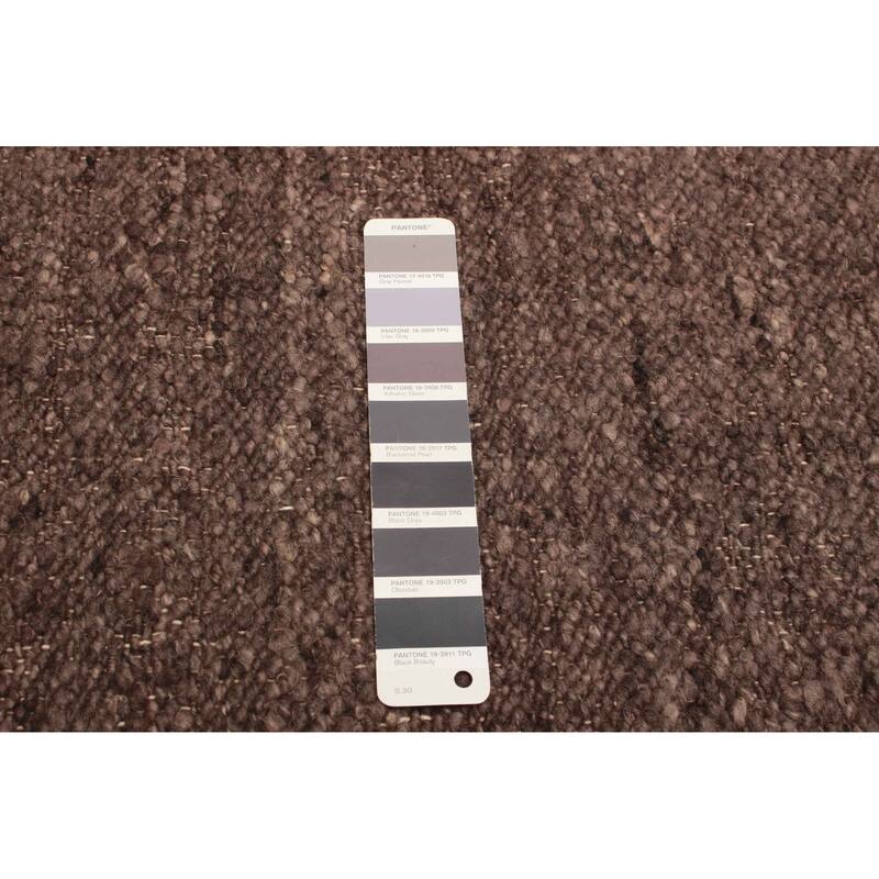 ECARPETGALLERY Braid weave Sienna Charcoal Wool Rug - 4'0 x 6'0