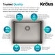 preview thumbnail 99 of 158, KRAUS Standart PRO Undermount Single Bowl Stainless Steel Kitchen Sink