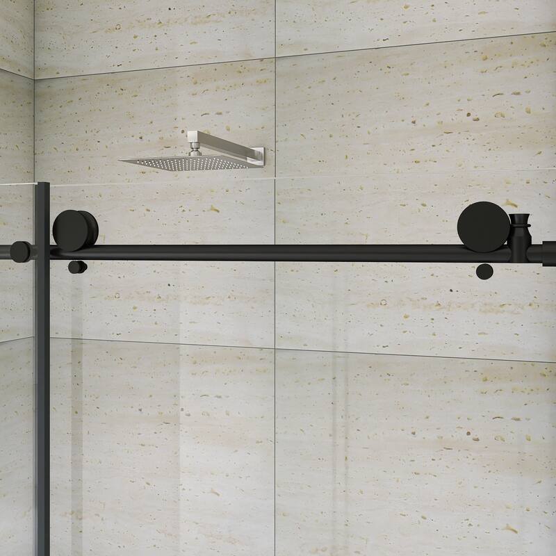 60" x 76" Sliding Frameless Shower Door - 60'' x 0.31'' x 76''