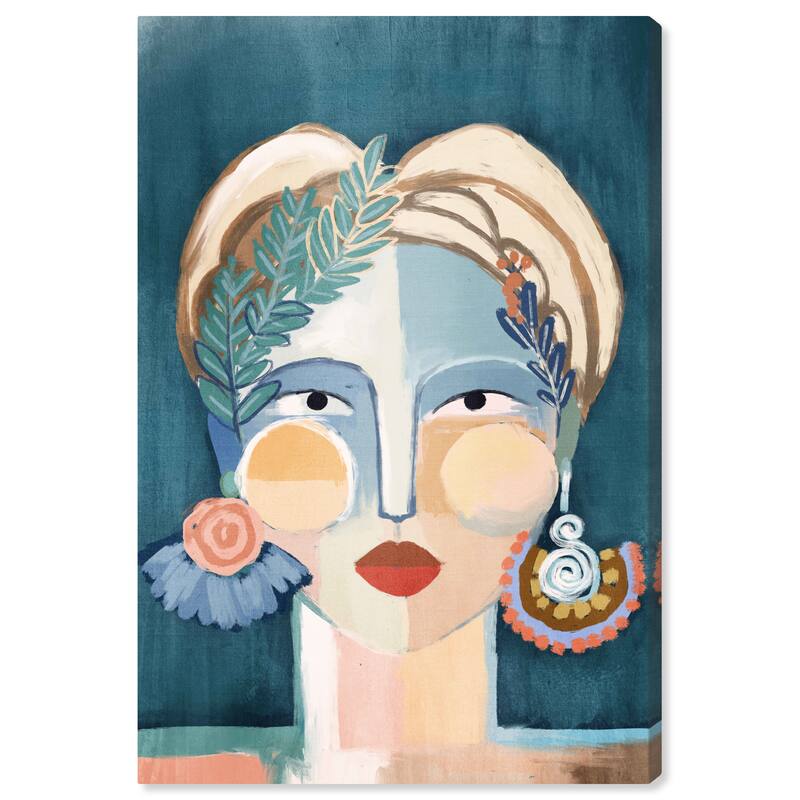 Wynwood Studio Canvas Floral and Botanical Floral Charlotte Pink and Light Pink Modern & Contemporary Wall Art Canvas Print