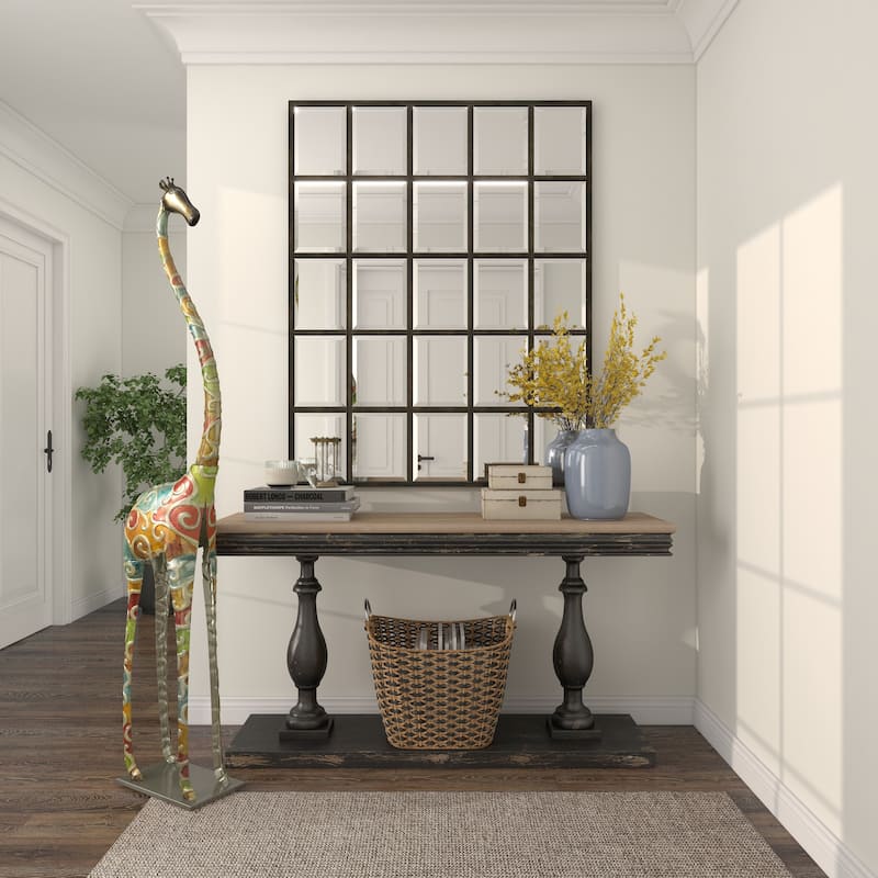 Vibrant Handmade Safari Animal Sculpture Collection - Wood or Metal Elephant & Giraffe for Indoor & Outdoor Decor