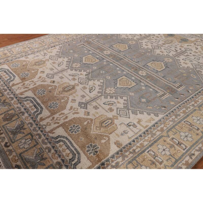 Khotan Indian Area Rug Handmade Wool Carpet - 8'0"x 10'1"