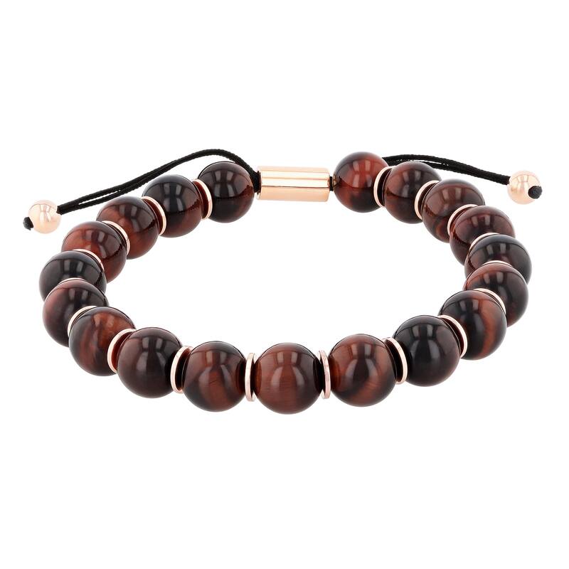 Steel Nation Stainless Steel Bead Bolo Bracelet
