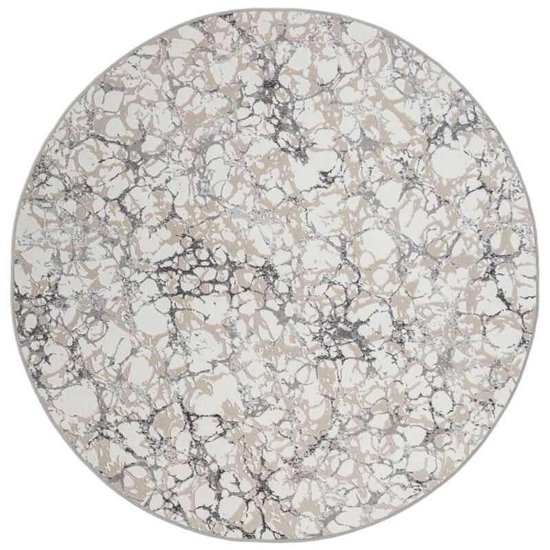 Admire Home Living Lucio 1240 Transitional Marbled Area Rug