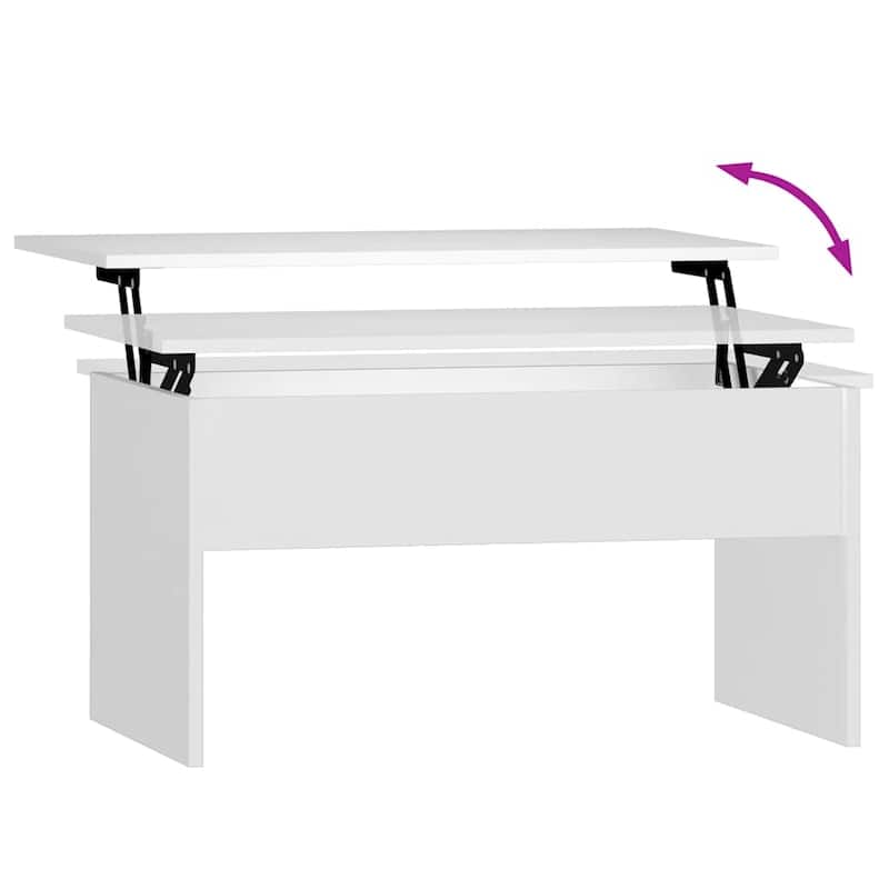 vidaXL Coffee Table Lift Top End Table Accent Side Sofa Table Engineered Wood - 31.5" x 19.9" x 16.3"