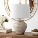 preview thumbnail 2 of 3, SAFAVIEH Lighting 22.5-inch Ledger Ceramic Table Lamp - 15" x 15" x 22.5"