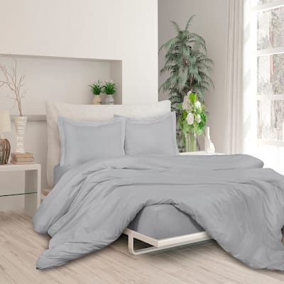 Royale Black Duvet Cover Full Size - 3 Piece Double Brushed Duvet Covers set with Button Closure & Corner Ties