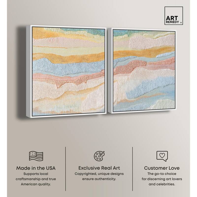 Morning Calm III Canvas Set of 2 by Art Remedy