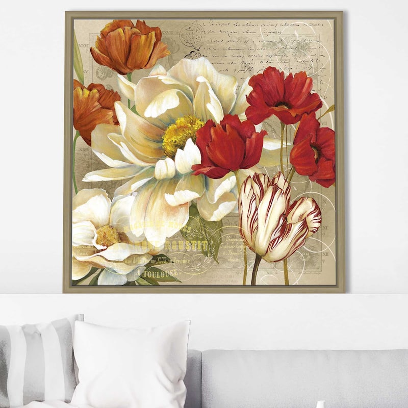 "Jardin II" by Carol Robinson Print on Floating Canvas
