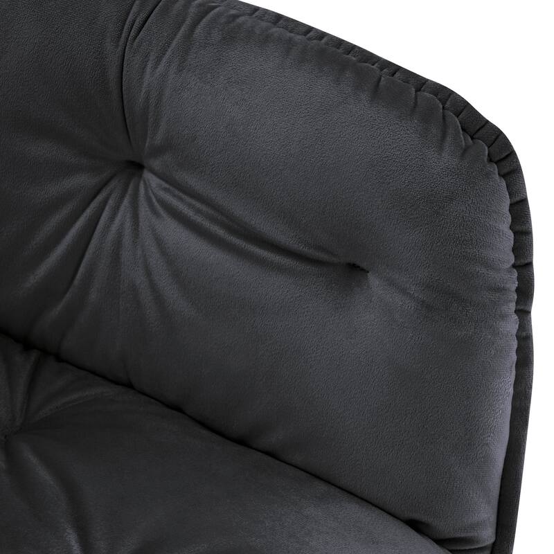 ivinta Tufted Dining Chairs Set of 2, Velvet Arm Chair, Accent Chair with Solid Gold Plated Legs And Padded Seat