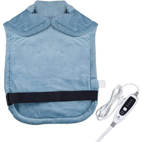 Soluxe Comfort Weighted Heating Pad for Neck and Back, 4 Heat Settings with Auto Shut Off, Digital Controller