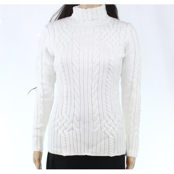 white knit sweater womens