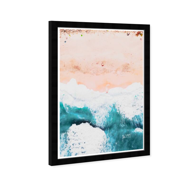 Wynwood Studio Prints Nautical and Coastal California Pink Blue and Turquoise Nautical & Coastal Wall Art Canvas Print