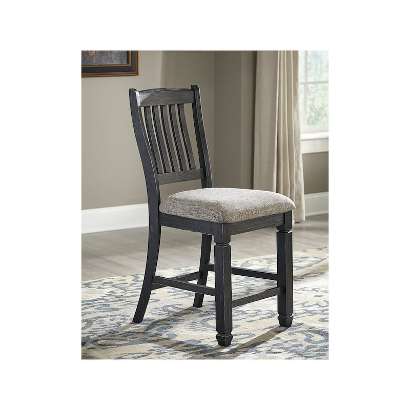 Signature Design by Ashley Tyler Creek Black / Grayish Brown 7-Piece Counter Height Dining Package