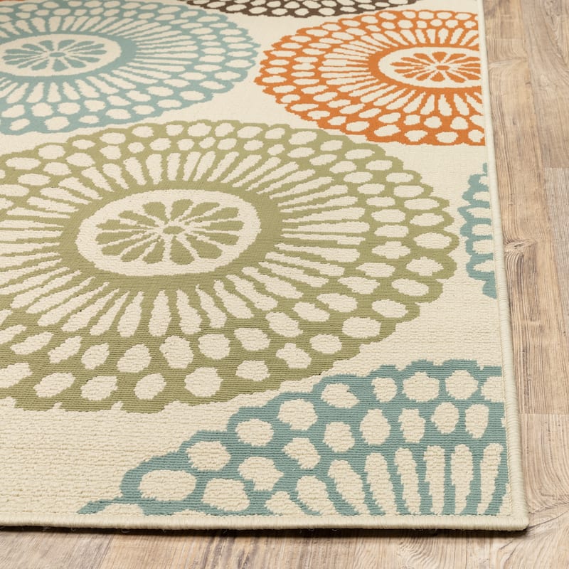 Vista Home Malta Medallions Multi-colored Indoor-Outdoor Rug