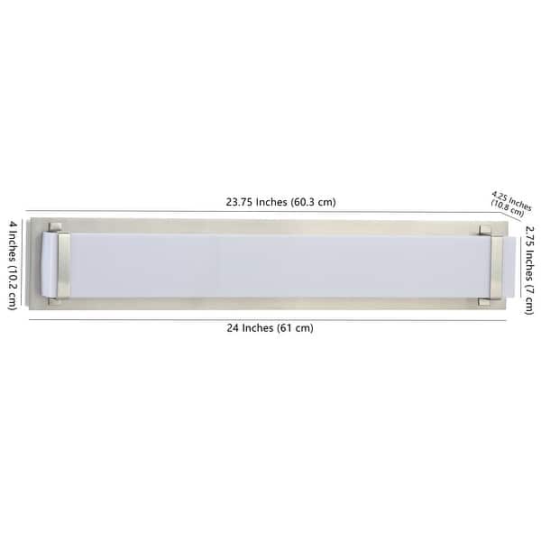 SAFAVIEH Lighting Gannon Vanity Bar Bathroom Sconce - 24"x4.3"x2.8"