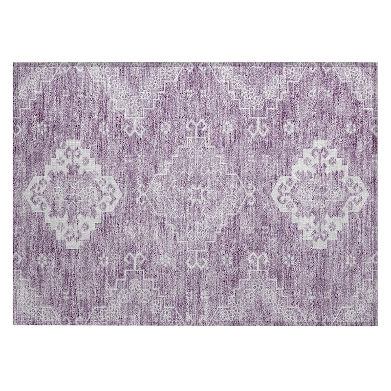 Machine Washable Indoor/ Outdoor Chantille Traditional Boho Rug