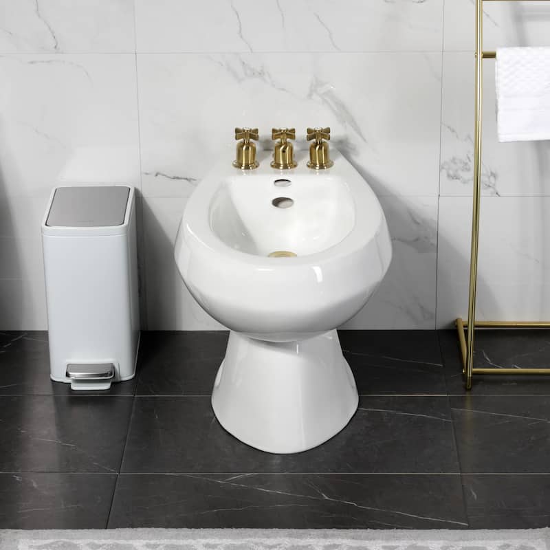Kingston Brass Millennium Three-Handle Bidet Faucet
