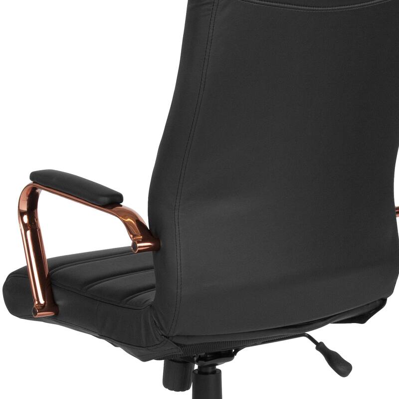 High Back LeatherSoft Executive Swivel Office Chair with Chrome Base