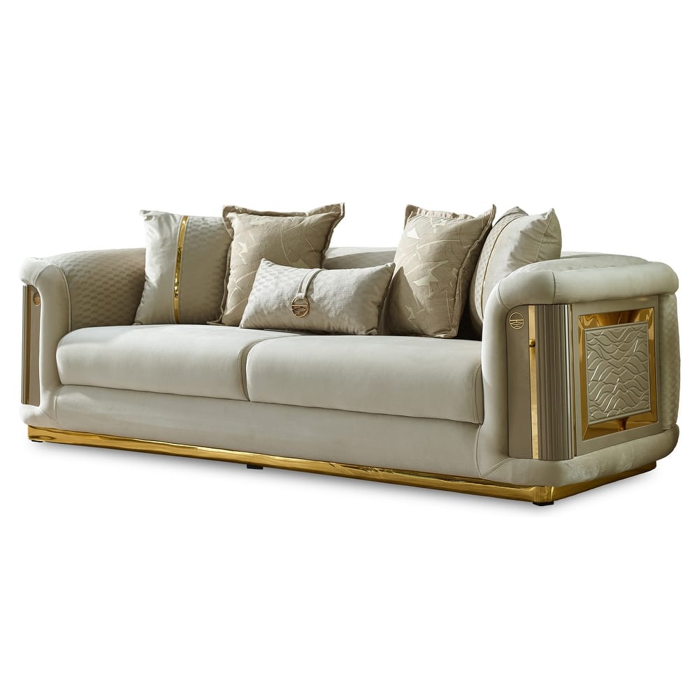 Ella 3-piece Living room Set Square Arms