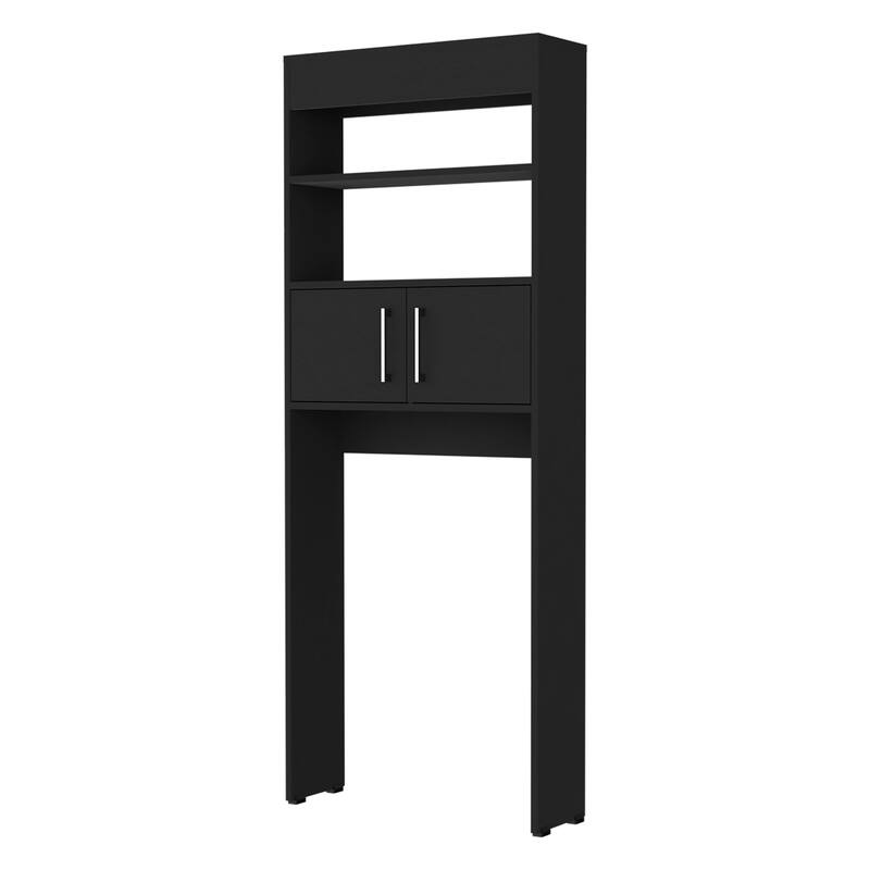 Morley 2Shelf Over The Toilet Black Wengue Bed Bath & Beyond 39742363