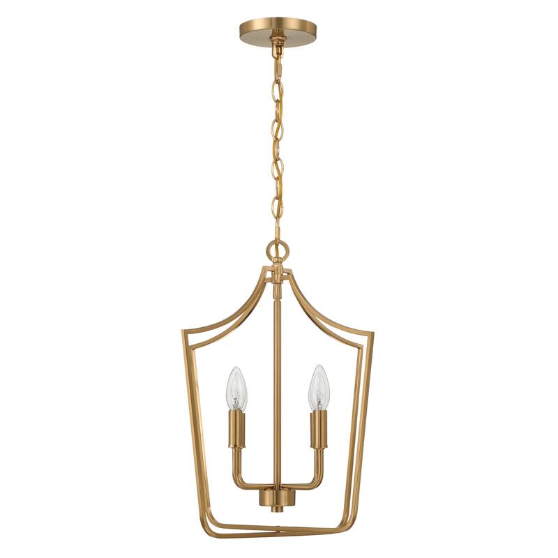 Constance Tapered Metal Chandelier Style Ceiling Light - 17.0"L x 17.0"W x 19.0"H