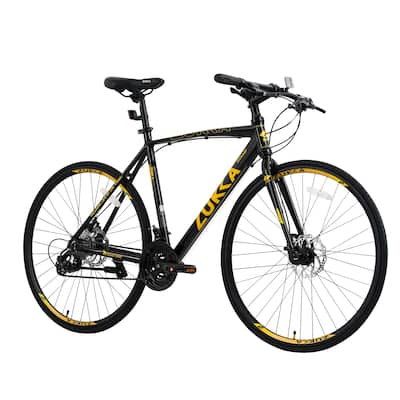 24-Speed Hybrid Road Bike with Disc Brakes, 700C Aluminum Alloy Frame, Shimano Gears, Lightweight City Bicycle