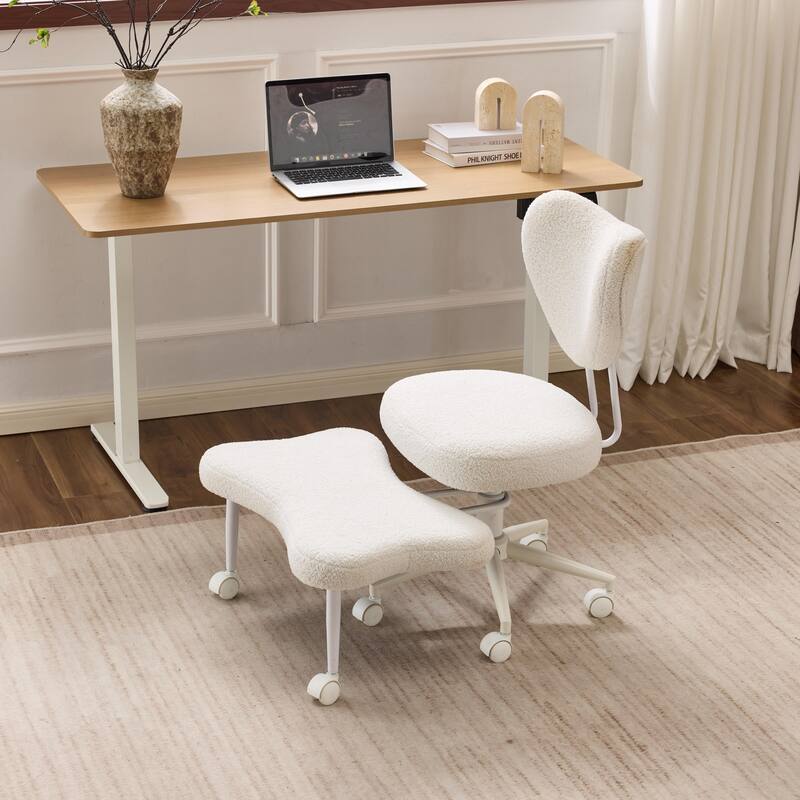 Meditation chair, an ergonomic cross-legged seating chair with lumbar support and a height-adjustable seat cushion