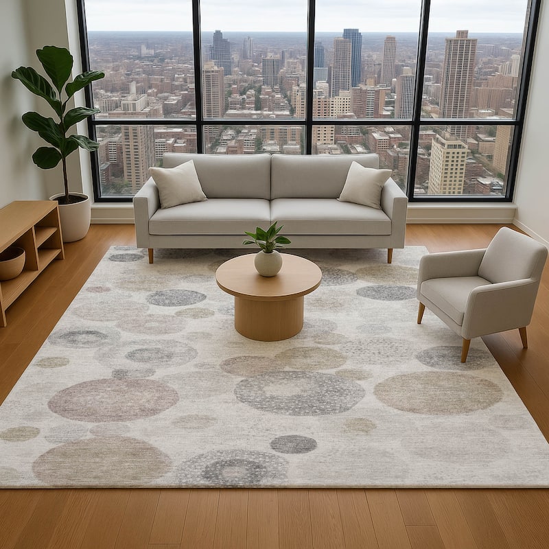 Premium Washable Super Soft Mayfield Rug - Taupe - 8' x 10'