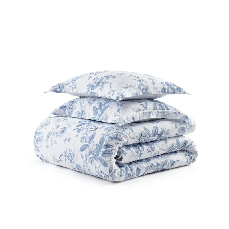 Martha Stewart Songbird Cotton Reversible Duvet Cover Set