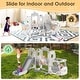 preview thumbnail 16 of 22, 5 in 1 Indoor Outdoor Toddler Slide and Swing Set, Kid Slide for Toddlers Age 1-3, Bus Themed Baby Slide