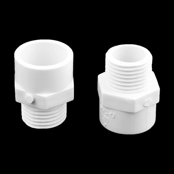 PVC Pipe Connectors Accessory 2 Way Straight Water White 1/2BSP Thread