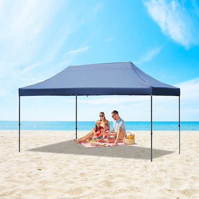 10x15 Pop Up Canopy Tent, Heavy Duty Party Tent, Navy