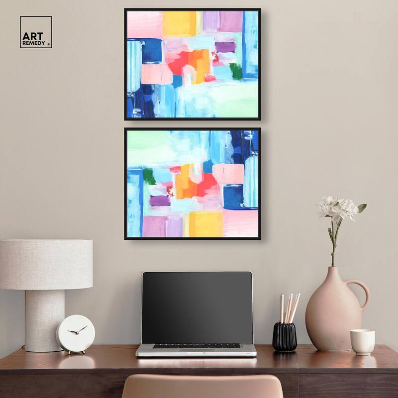 Navy Red Hustle Sneaker Canvas by Art Remedy