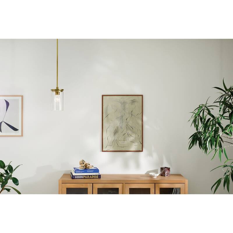 Kichler Crosby Single Light 6" Wide Mini Pendant with Clear Glass