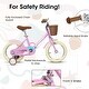 preview thumbnail 4 of 9, Kids Bike 14 Inch Wheels Girls Bike 1-Speed Child Bicycles
