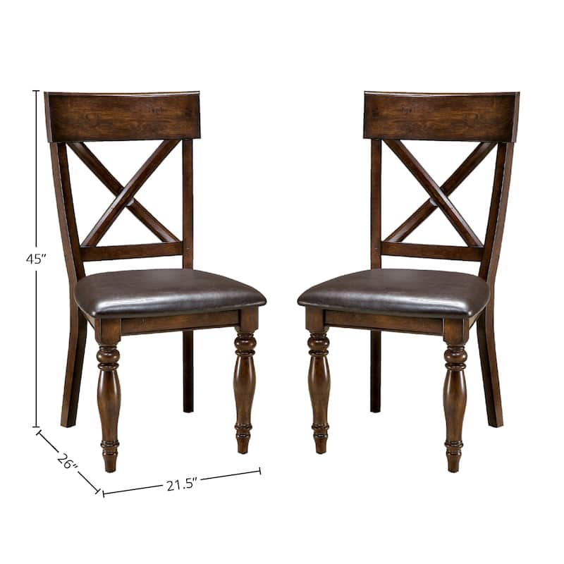 Kingston Raisin X-Back Dining Chair (Set of 2)