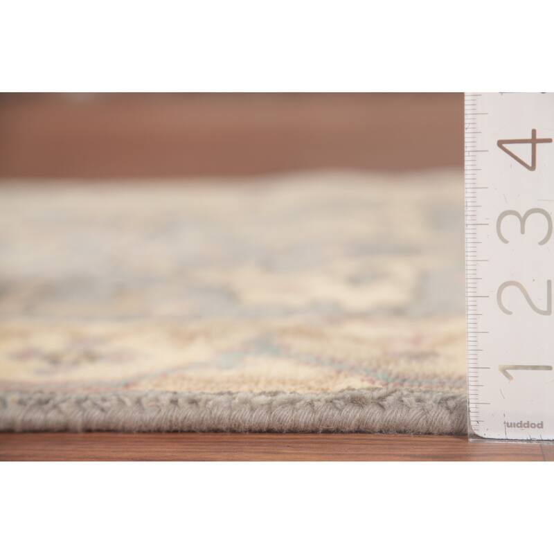 Transitional Oushak Runner Rug Hand-Knotted Wool Carpet - 2'7"x 7'10"