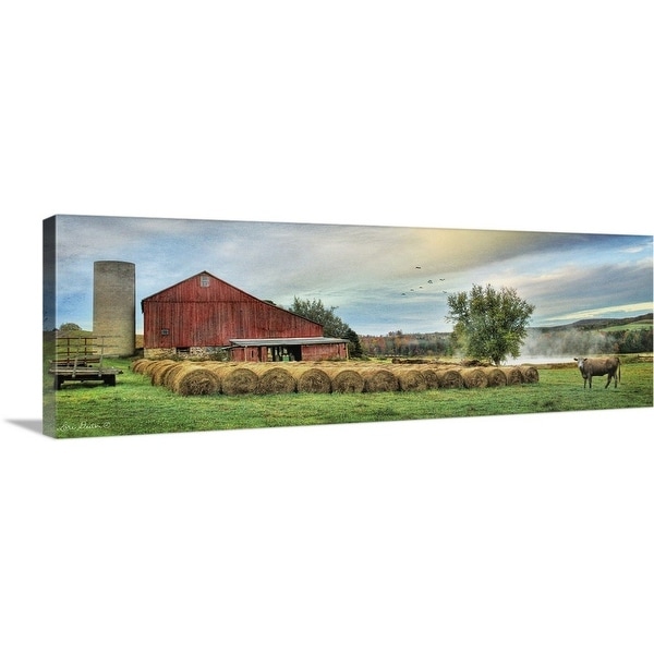 "Hay Harvest" Canvas Wall Art