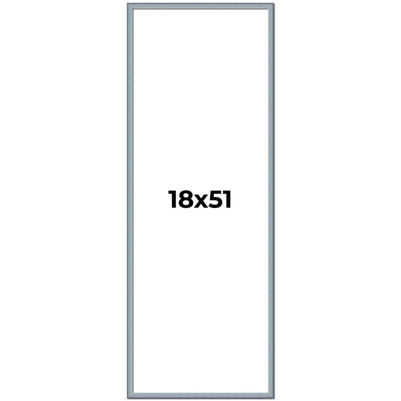 18x51 Frame Rustic Sky Blue Solid Wood Picture Frame | 0.75 Inch