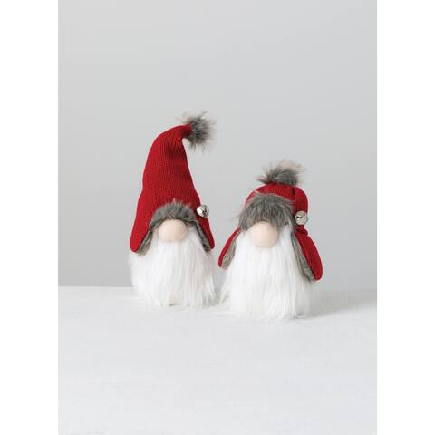 Sullivans Sitting Gnomes - Set of 2 - 6"L x 4"W x 10.5"H; 6"L x 4"W x 8"H