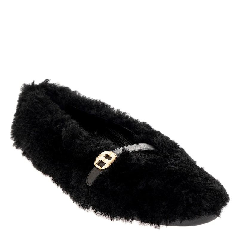 Salvatore Ferragamo Furry Noella Flats - 7